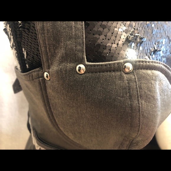 Silver & Pewter Marciano Bustier Halter Top - Picture 5 of 10